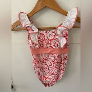 Bella Bliss Girl’s Tie-Back Ruffle Swimsuit. Size 7.